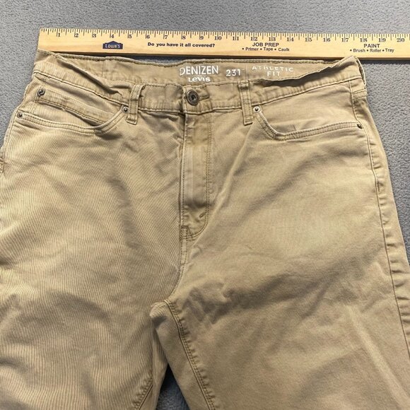 Denizen Levis 231 Mens Pants Size 38X32 Beige Athletic Fit - Picture 4 of 13